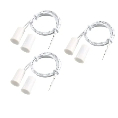 Recessed Magnetic Reed Switch NC for Door/Window Alarm - Set of 3