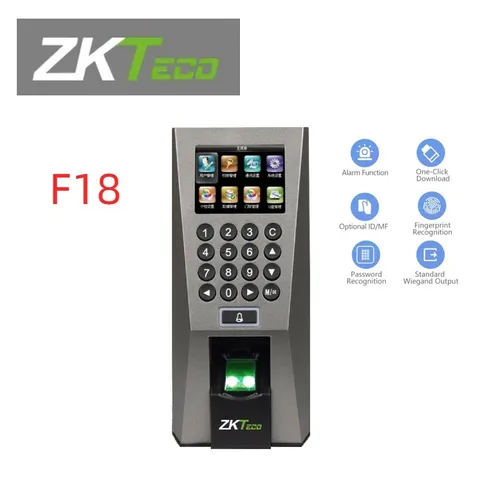 ZKTeco F18 TCP/IP ID/IC Wifi Fingerprint Door Access Control Time Attendance