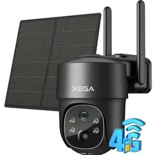 Solar-Powered 4G LTE Security Camera with Built-In SIM - Perfect for Remote Use