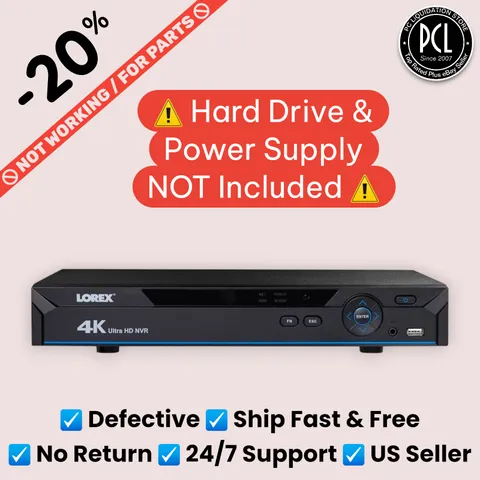 ➽Lorex LNR6108 Series 4K Network Video Recorder DVR NVR【NOT WORKING / FOR PARTS】