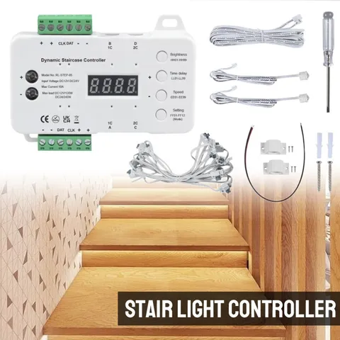 DC Wiring Motion Sensor 12V~24V LED Strip Light Stair Controller Steps Staircase