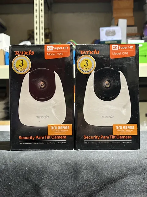 (2) Tenda CP6 Wireless Pan / Tilt Camera 2-Way Audio Night Vision 1080P