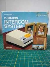 Archer 2-Station Intercom System Radio Shack Cat. No. 43-221A vintage 
