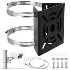 Pole Mount Bracket,Stainless Steel Pole Mount Adapter Brackets with Loops,Mou...