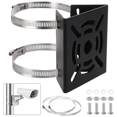 Pole Mount Bracket,Stainless Steel Pole Mount Adapter Brackets with Loops,Mou...
