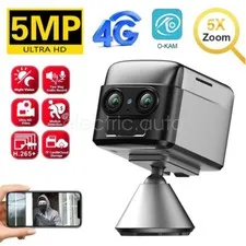 4K HD WIFI Camera 4G SIM Card Home Security Cam Two Way Audio Motion Detection