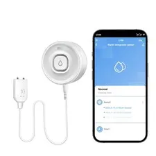 Wi-Fi Water Leak Detector, 100dB Adjustable Audio Alarm Sensor, 1 Pack 