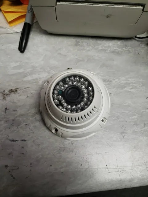 DOME SECURITY Camera, CCTV BNC AND 12V CONNECTORS SEE PICTURES FREE SHIP