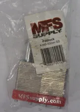 MFS Supply Padlock Keyed Alike Laminated Steel Short Shackle 50mm 1-1/8"