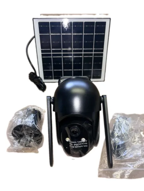 4G LTE Cellular Solar Security Camera Wireless Outdoor, BLACK