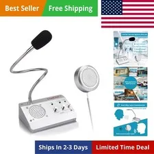 Intercom System Two Way Window Microphone Speaker for Bank Hospital Office