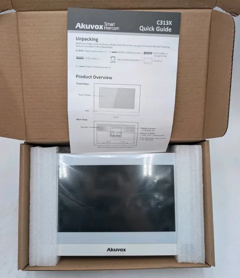 AKUVOX C313S Monitor for SIP Intercom POE Two-way audio
