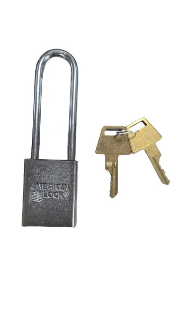 American Lock Keyed Padlock 3/4 in Rectangle Silver A5102 KD