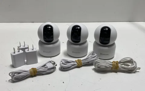 Galayou G2 2K Indoor Security IP Camera Lot of 3 - Power On Tested