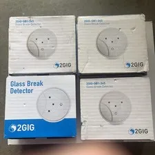 Lot of 4 2GIG 2GIG-GB1-345 Wireless Glass Break Detector