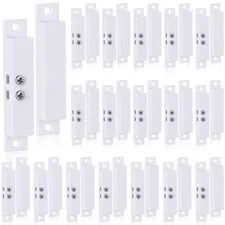 Tellegloww 20 Sets Nc Wired Door Alarm 5.1 x 3.9 x 0.98 inches, white