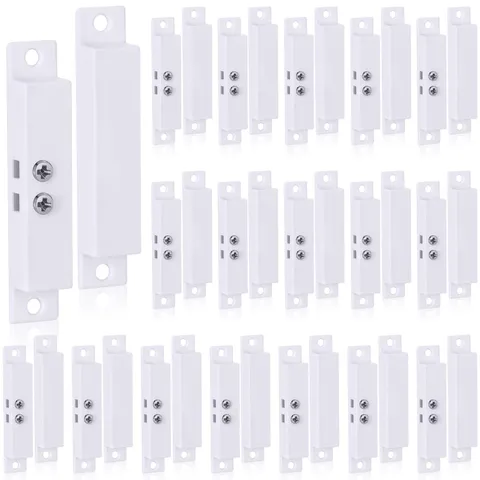 Tellegloww 20 Sets Nc Wired Door Alarm 5.1 x 3.9 x 0.98 inches, white