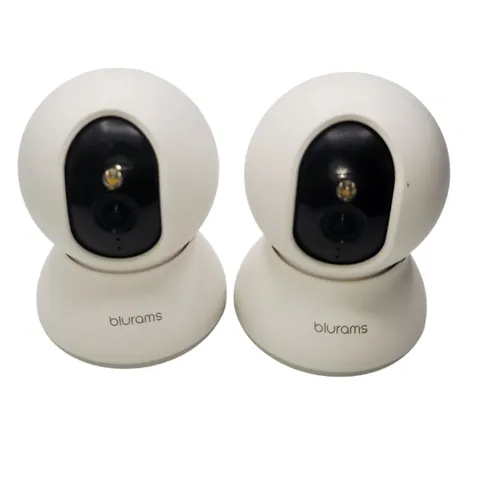 Lot 2 Blurams A31 Smart Security Cameras Pan Tilt WiFi Baby Monitor Working