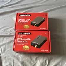 Seco-Larm Enforcer VC-1BAQ BNC-to-VGA Converters Lot Of 2 Units