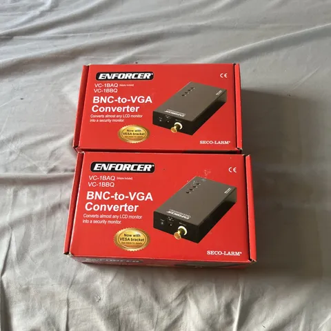 Seco-Larm Enforcer VC-1BAQ BNC-to-VGA Converters Lot Of 2 Units