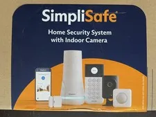 SimpliSafe 9 Piece Home Security System: HD Indoor Camera+6 Sensors+Keypad+Base