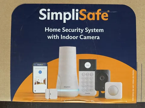 SimpliSafe 9 Piece Home Security System: HD Indoor Camera+6 Sensors+Keypad+Base