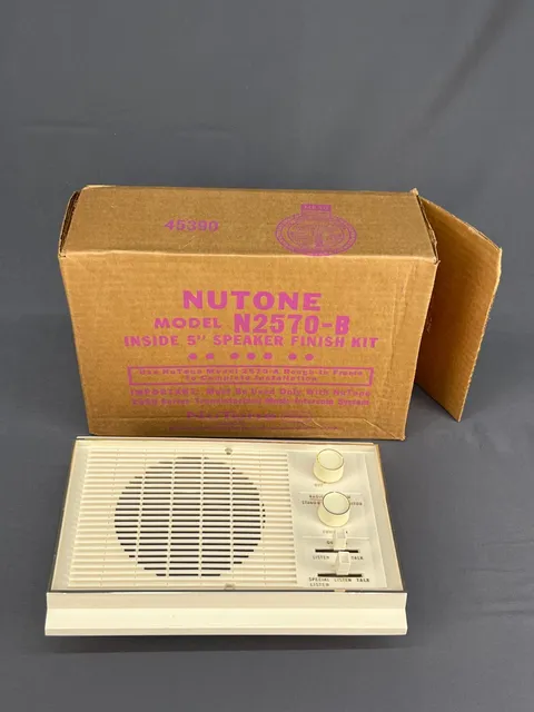 New Nutone N2570-B  Intercom with Rough-in Frame 5” Speaker