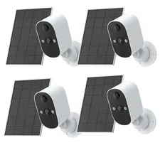 4MP WiFi Solar Outdoor Camera Wireless Home Camera Security System Digital Cam
