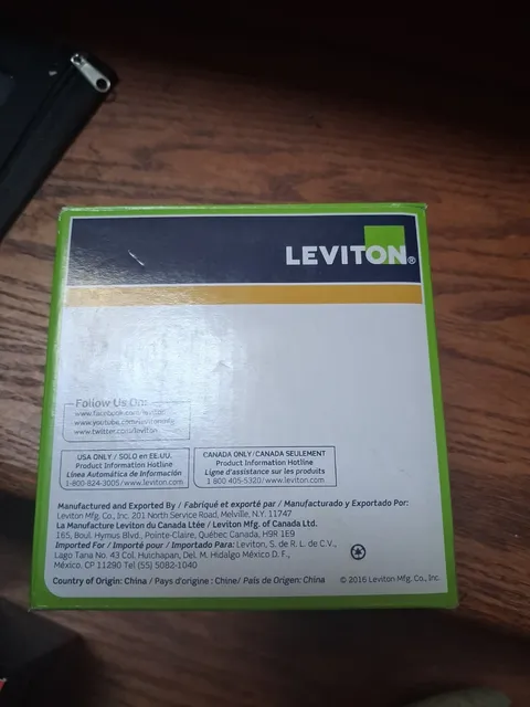 Leviton ODC0S-I1W 120V 1000W PIR Ceiling Occupancy Sensor Self-Contained - White