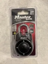 Master Lock Speed Dial Resettable Combination 1500iD Directional Movement Black