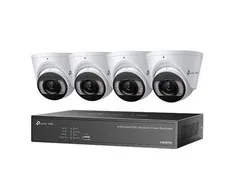 TP-Link VIGI NK4P-T4425-2T 4MP Full-Color Turret IPC and 4-Channel PoE+ NVR Kit