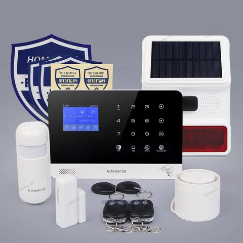 HOMSECUR Wireless WIFI 4G GSM SMS Autodial Burglar Intruder Alarm System