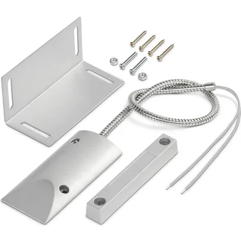 Magnetic Switch Alarm Sensor Overhead Garage Door Contacts With L Bracket