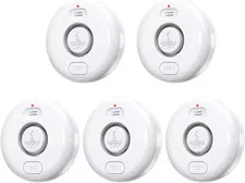 Water Leak Alarm Detector Pack 5, 120dB Loud, Waterproof IP66 Sensor, Leak and