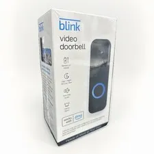 Blink Smart Wi-Fi Video Doorbell Wired/Battery with 2 Way Audio with Alexa Black