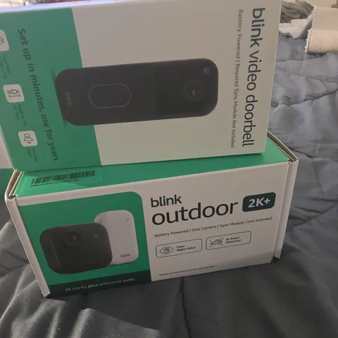 NEW Blink - Outdoor 2K+ Wireless Smart Security Camera, 2K video, Two-way audio