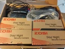 ZOSI Model ZG2111A Digital HD Security Camera System 4-Pack Day/Night NEW Open