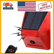Ultimate Outdoor Security: Solar Motion Sensor Alarm with Remote Control & USB