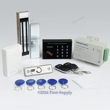 Touch-Keypad RFID Door Access Control Kit +180kg Magnetic Lock+ 2Remote Controls