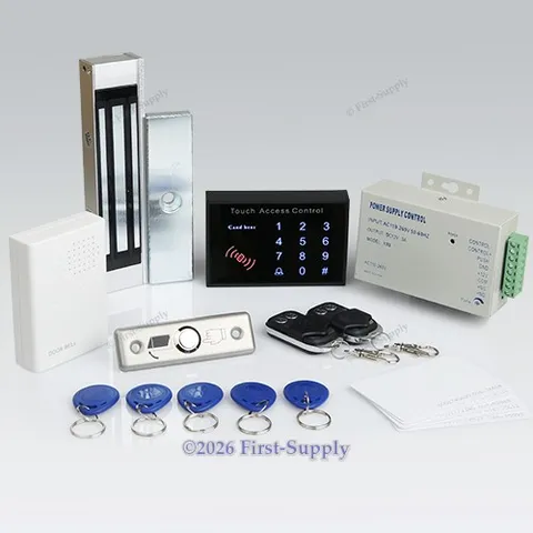 Touch-Keypad RFID Door Access Control Kit +180kg Magnetic Lock+ 2Remote Controls