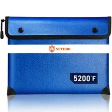 Upgraded Fireproof Document Bag - 5200F Heat Insulated, 14.2"x11" Fireproof M...