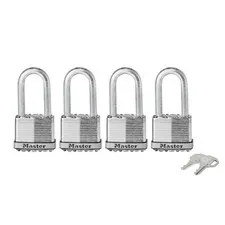 Master Lock Magnum With 51mm Long Shackle Padlock - 4 Pack