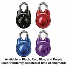 Master Lock 1500ID Speed Dial Combination Lock Blue/Red