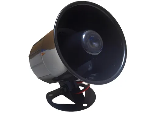 Sirena de Alarma 15W DC 6-12V con Soporte para Seguridad del Hogar