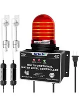 Sekelo Multifunctional Water Level Controller High/Low Alarm w/ 2 Float Sensors