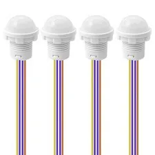 4pcs Motion Sensor Light Switch, PIR Infrared Sensor, 30S Time Delay, Smart D...