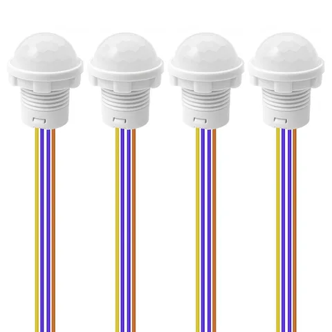4pcs Motion Sensor Light Switch, PIR Infrared Sensor, 30S Time Delay, Smart D...