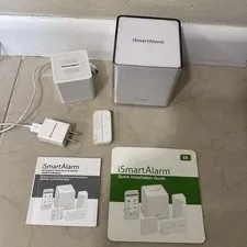 iSmartAlarm CubeOne Hub (Model iPU3), the Satellite Siren  (Model AS3) & remote
