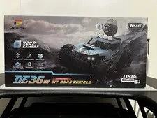 DEERC RC Car DE36W Remote Control 720P HD Camera Monster Truck Toy 2 Battery