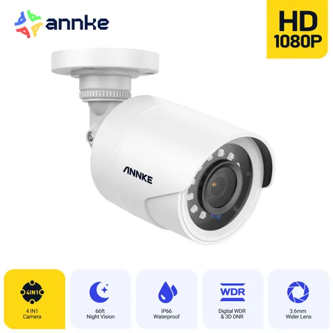 ANNKE 1080P HD 4IN1 Outdoor 2MP Video Security Camera Home Surveillance IR Night